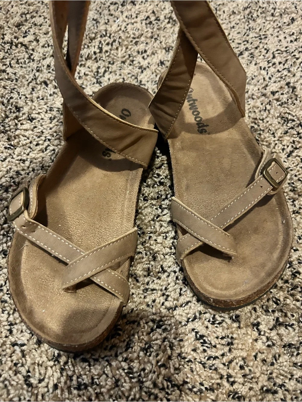 Outwoods sandal BORK-39 6 Like New Crisscross